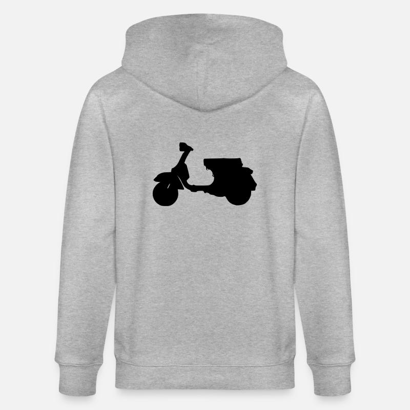 Großer Roller by designflash.de - Stanley/Stella Unisex Bio-Kapuzenjacke CULTIVATOR  - Grau meliert