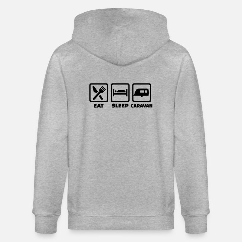 Caravan - Stanley/Stella Unisex Bio-Kapuzenjacke CULTIVATOR  - Grau meliert