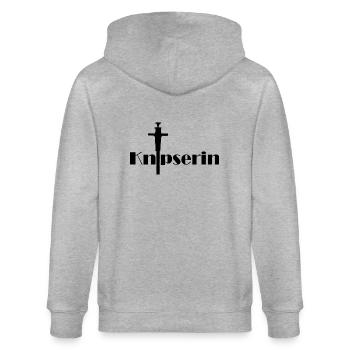 Snapper - Stanley/Stella CULTIVATOR  Unisex Organic Hooded Jacket - heather grey - Back - Luana (180cm)