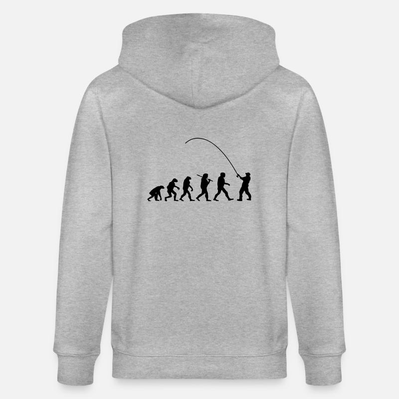 Evolution pecheur - Veste à capuche bio CULTIVATOR Stanley/Stella Unisexe - gris chiné