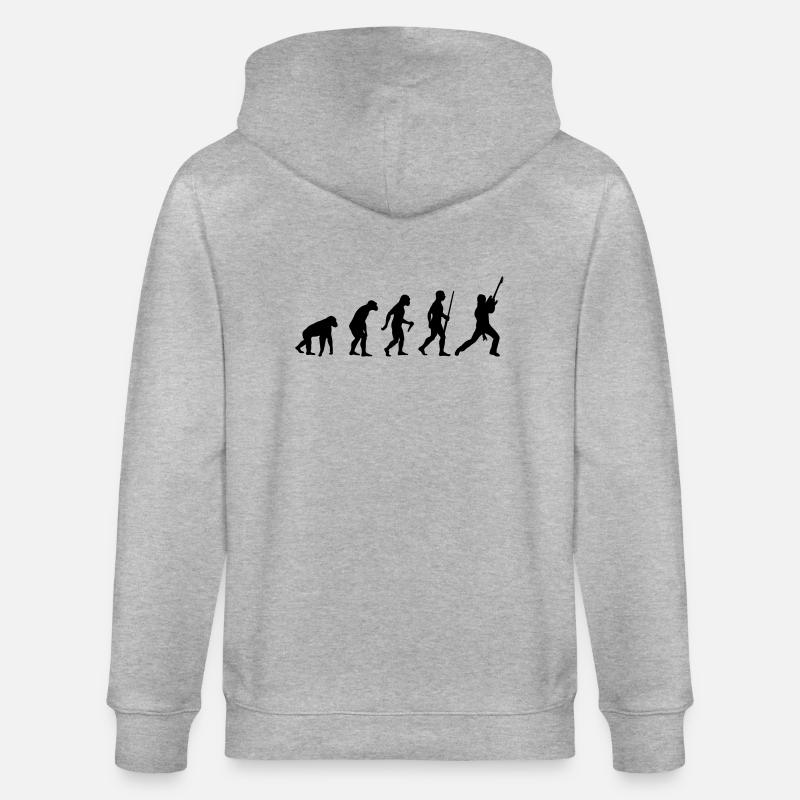 Electro Guitar Evolution - Stanley/Stella Unisex Bio-Kapuzenjacke CULTIVATOR  - Grau meliert