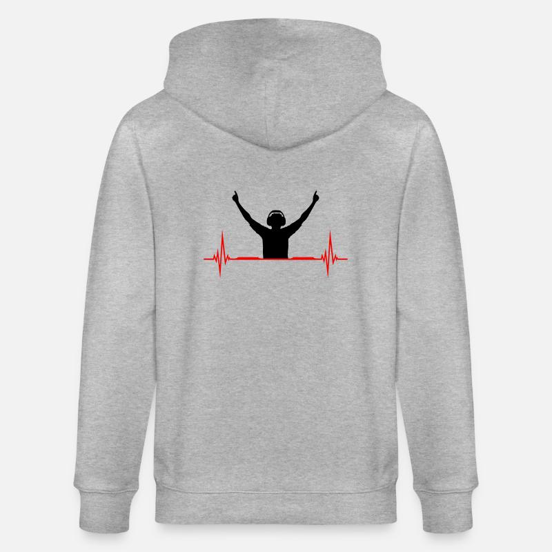 Conception de Pulse DJ - Veste à capuche bio CULTIVATOR Stanley/Stella Unisexe - gris chiné