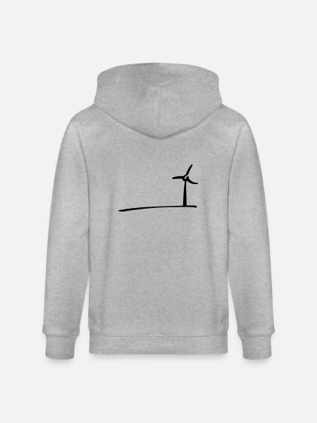 Windmill - Stanley/Stella Unisex Bio-Kapuzenjacke CULTIVATOR  - Grau meliert