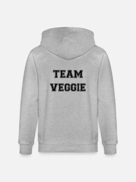 Team Veggie - Stanley/Stella Unisex Bio-Kapuzenjacke CULTIVATOR - Grau meliert