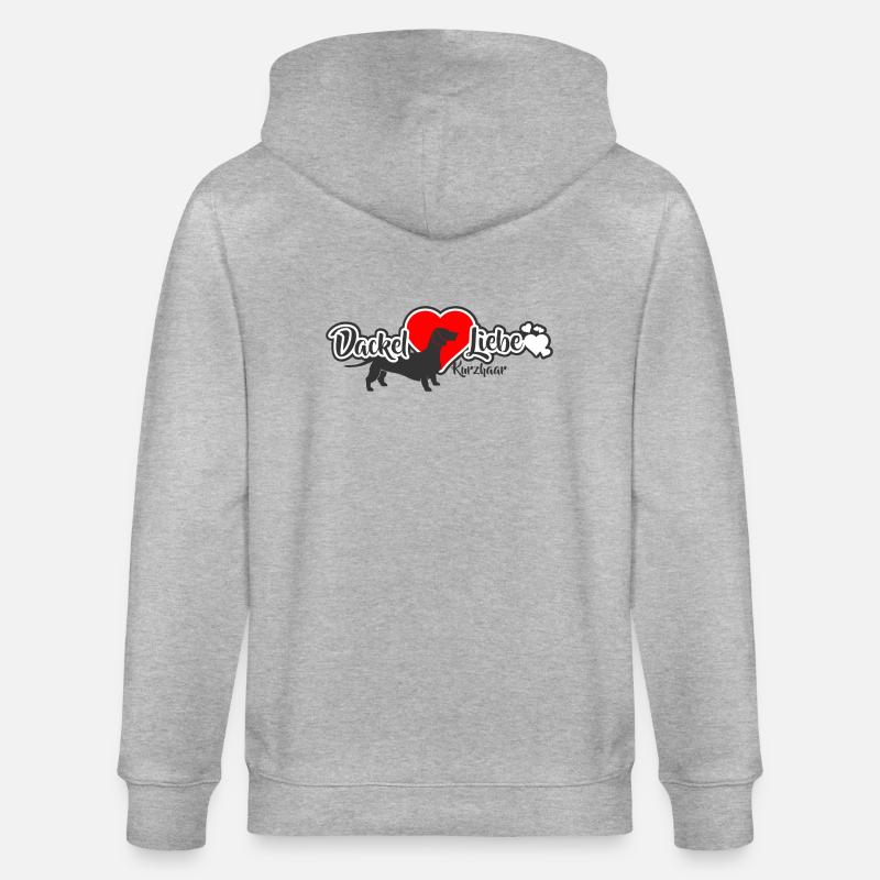 Amour de teckel teckel - Veste à capuche bio CULTIVATOR Stanley/Stella Unisexe - gris chiné