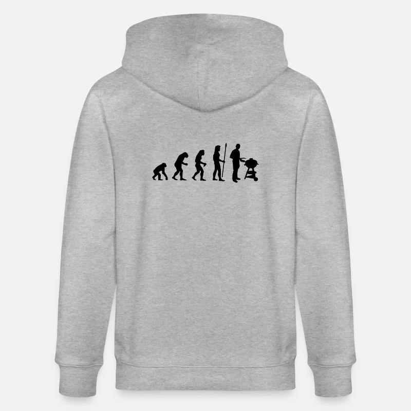 evolution_grill1 - Veste à capuche bio CULTIVATOR Stanley/Stella Unisexe - gris chiné