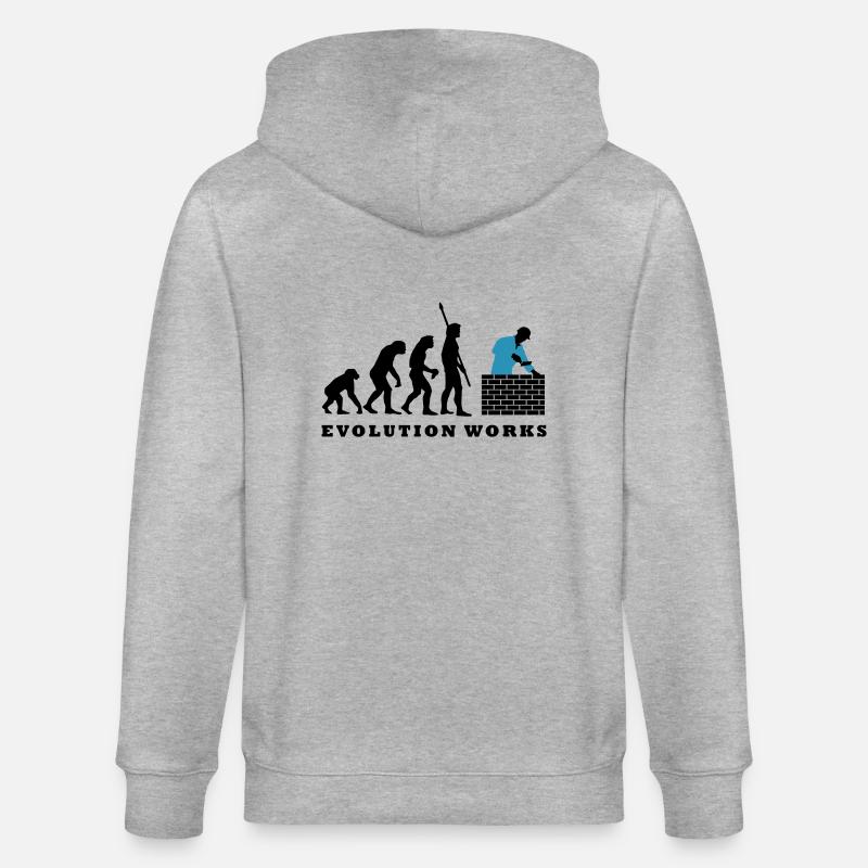 evolution_maurer_b_2c - Veste à capuche bio CULTIVATOR Stanley/Stella Unisexe - gris chiné