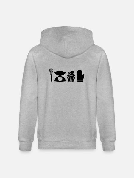iconbaking - Veste à capuche bio CULTIVATOR Stanley/Stella Unisexe - gris chiné