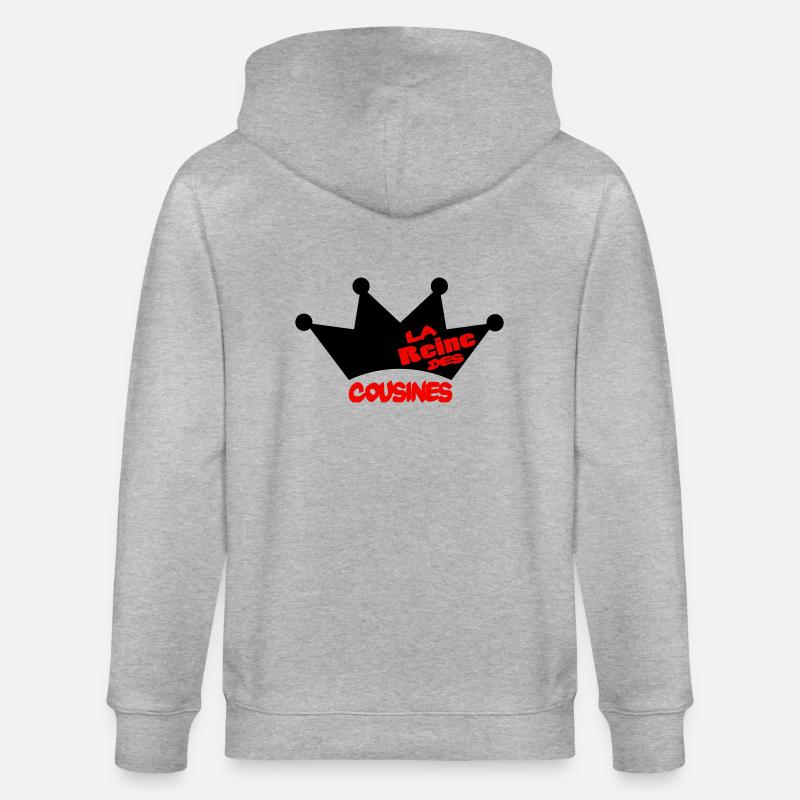 La reine des cousines - Veste à capuche bio CULTIVATOR Stanley/Stella Unisexe - gris chiné