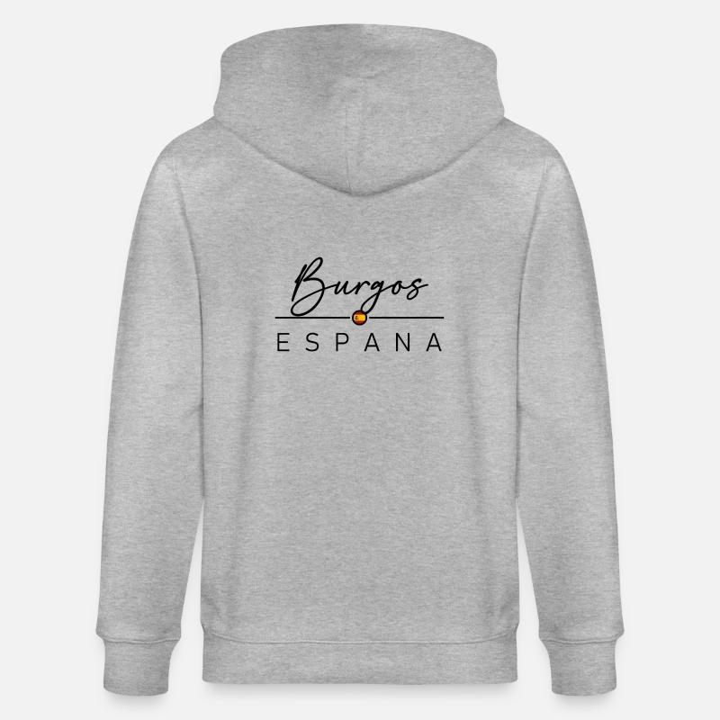 Espagne - Burgos - Espagne - España - Veste à capuche bio CULTIVATOR Stanley/Stella Unisexe - gris chiné