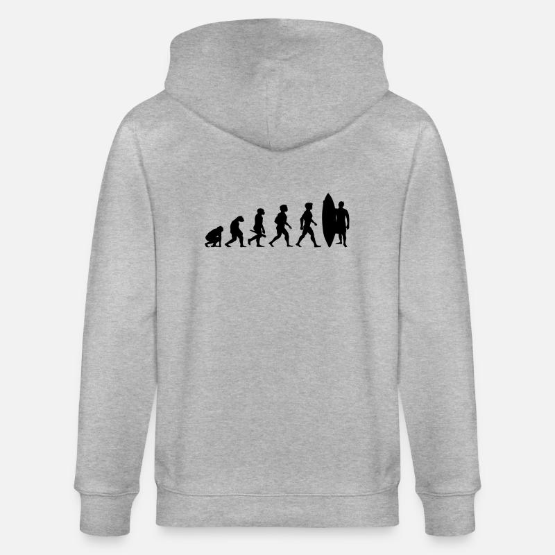 Evolution Surf Surfers surf surf - Veste à capuche bio CULTIVATOR Stanley/Stella Unisexe - gris chiné