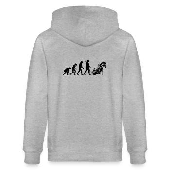 Speedway - Stanley/Stella CULTIVATOR  Unisex Organic Hooded Jacket - heather grey - Back - Luana (180cm)