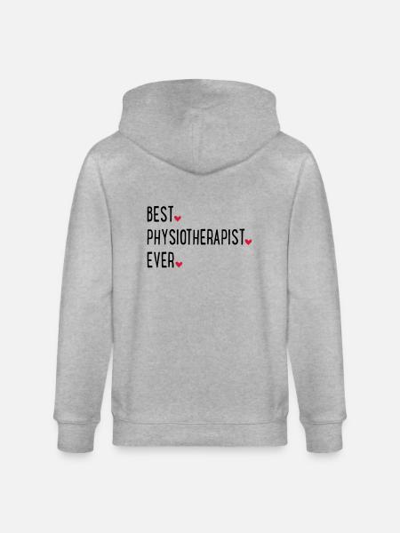 Physiotherapist - Stanley/Stella CULTIVATOR Unisex Organic Hooded Jacket - heather grey