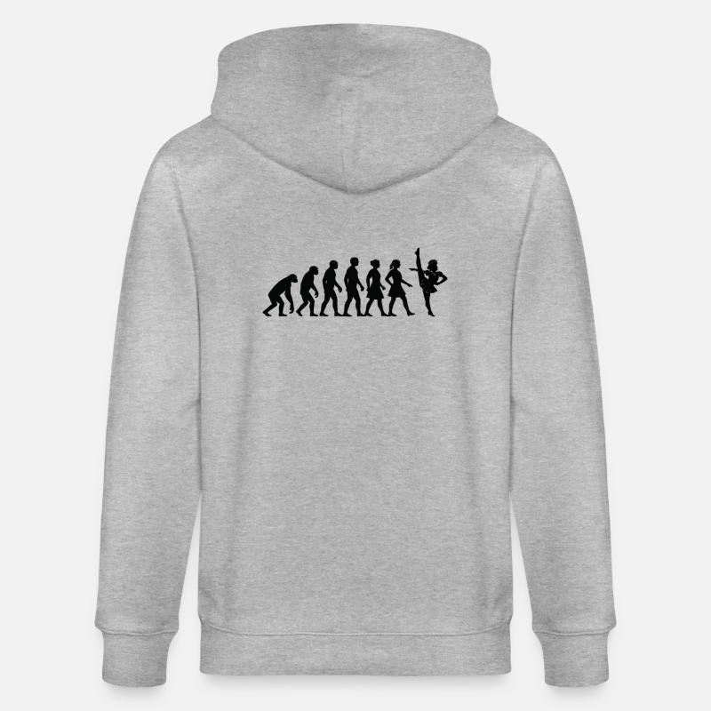 EVOLUTION SOLO MARICHEN solomariechen gardetanz - Stanley/Stella Unisex Bio-Kapuzenjacke CULTIVATOR  - Grau meliert
