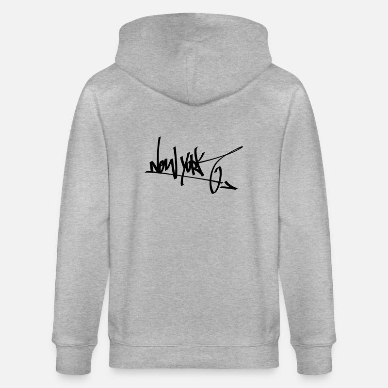 graffity new york 01 - Stanley/Stella Unisex Bio-Kapuzenjacke CULTIVATOR - Grau meliert