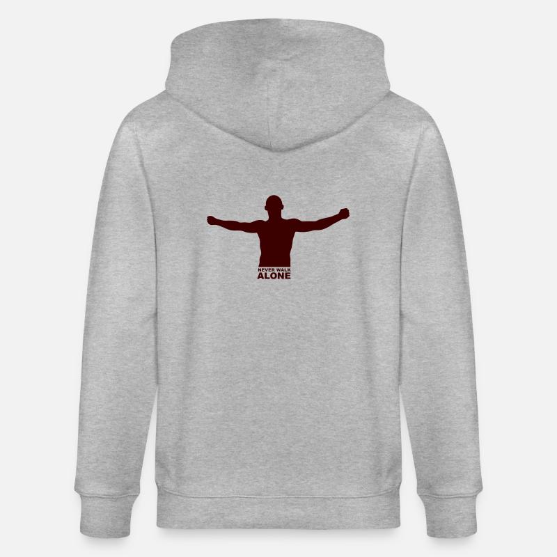 hool_neveralone - Stanley/Stella Unisex Bio-Kapuzenjacke CULTIVATOR  - Grau meliert