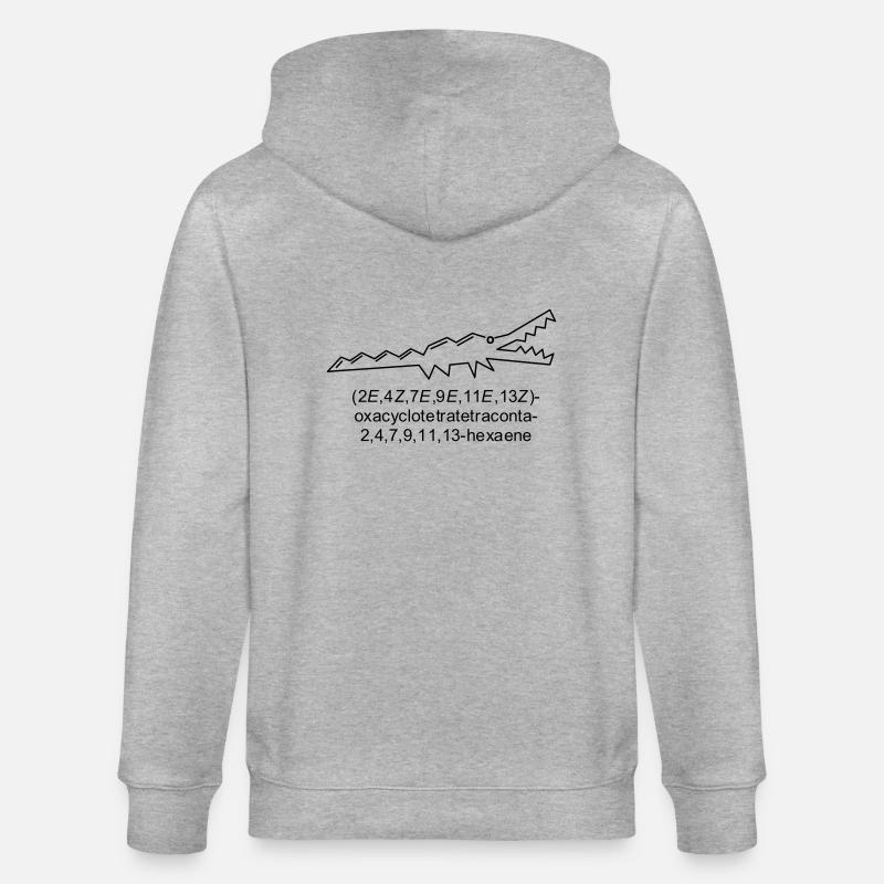 Crocene - chimie - crocodile - Veste à capuche bio CULTIVATOR Stanley/Stella Unisexe - gris chiné