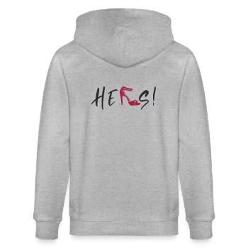 Hers - Stanley/Stella CULTIVATOR  Unisex Organic Hooded Jacket - heather grey - Back - Luana (180cm)