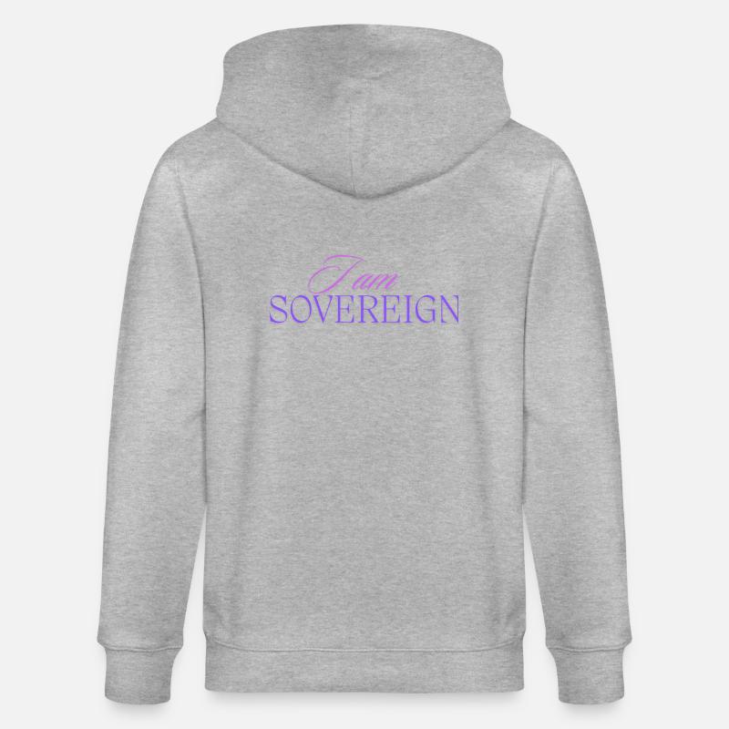Ich bin souverän 2 - Stanley/Stella Unisex Bio-Kapuzenjacke CULTIVATOR  - Grau meliert