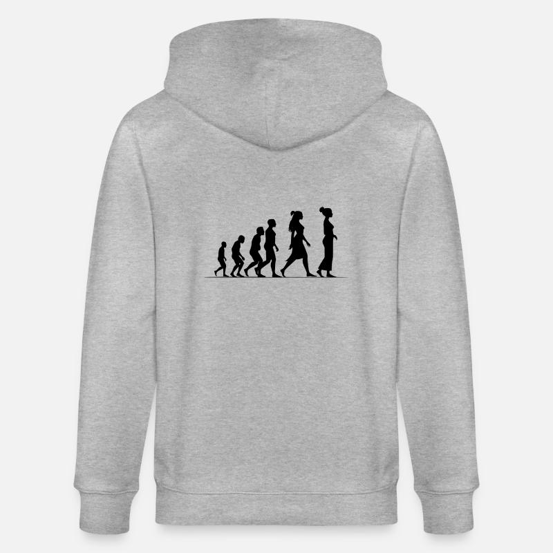 Évolution féministe - Veste à capuche bio CULTIVATOR Stanley/Stella Unisexe - gris chiné