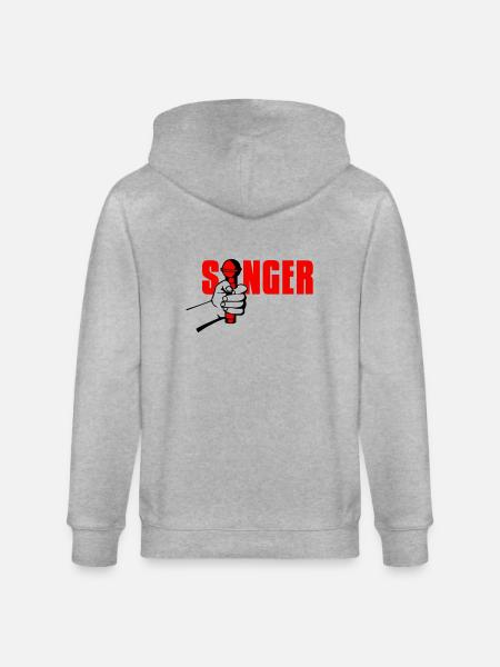 singer - Stanley/Stella Unisex Bio-Kapuzenjacke CULTIVATOR - Grau meliert