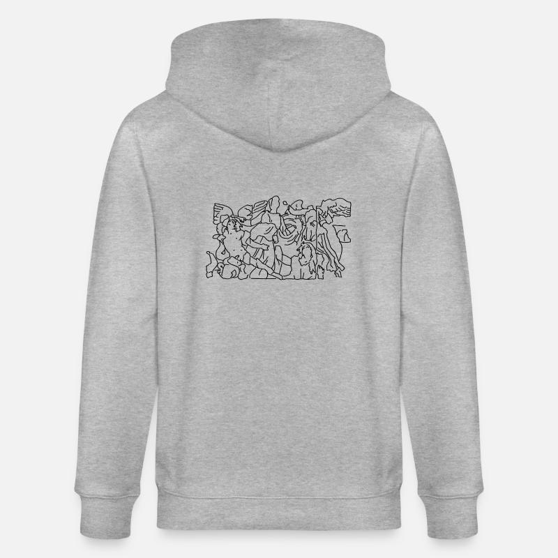 Pergamonaltar Berlin - Stanley/Stella Unisex Bio-Kapuzenjacke CULTIVATOR  - Grau meliert