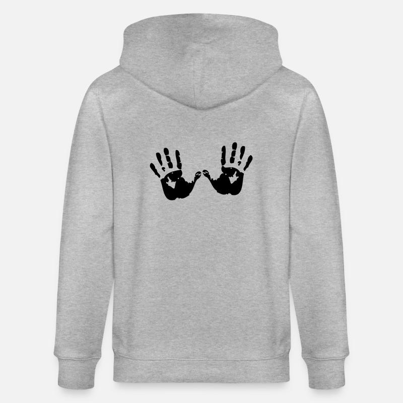 main - Veste à capuche bio CULTIVATOR Stanley/Stella Unisexe - gris chiné