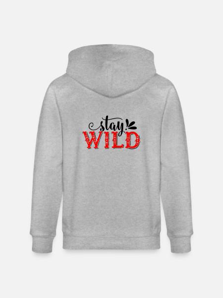 Stay Wild - Stanley/Stella Unisex Bio-Kapuzenjacke CULTIVATOR - Grau meliert