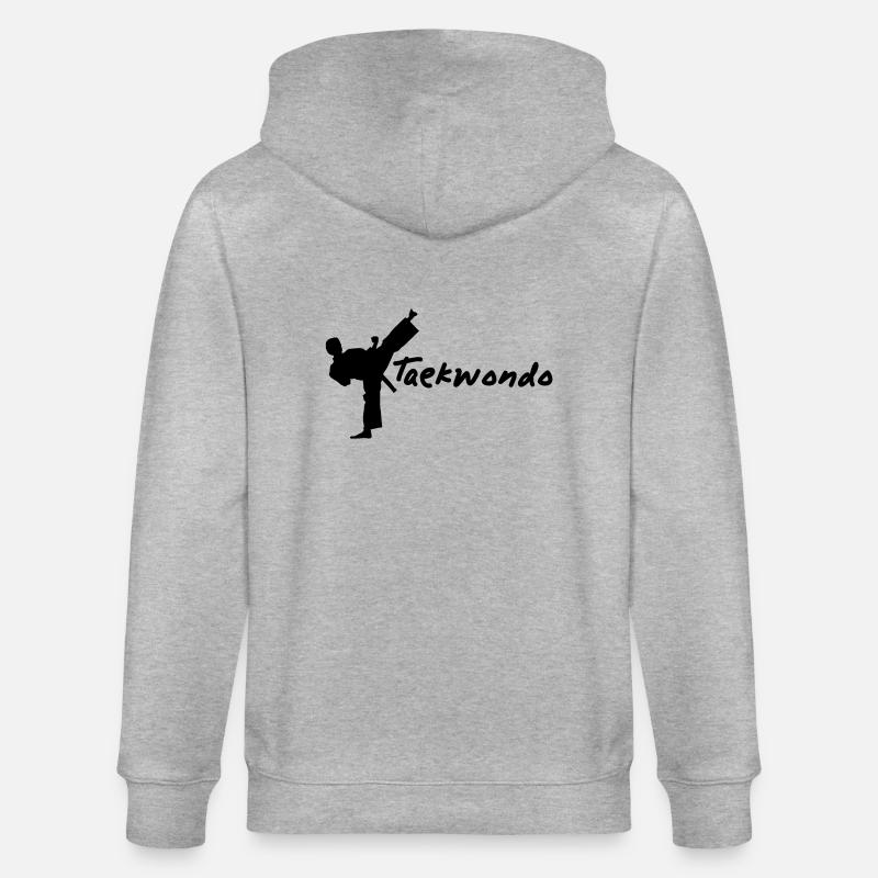 taekwondo1 - Veste à capuche bio CULTIVATOR Stanley/Stella Unisexe - gris chiné
