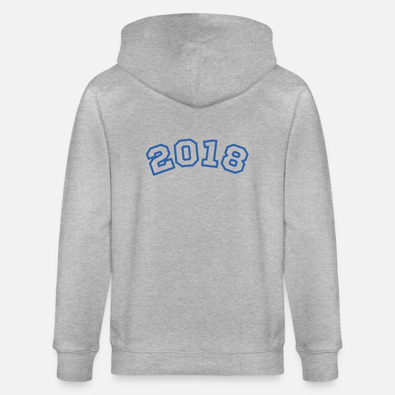 2018 bleu sport - Veste à capuche bio CULTIVATOR Stanley/Stella Unisexe - gris chiné