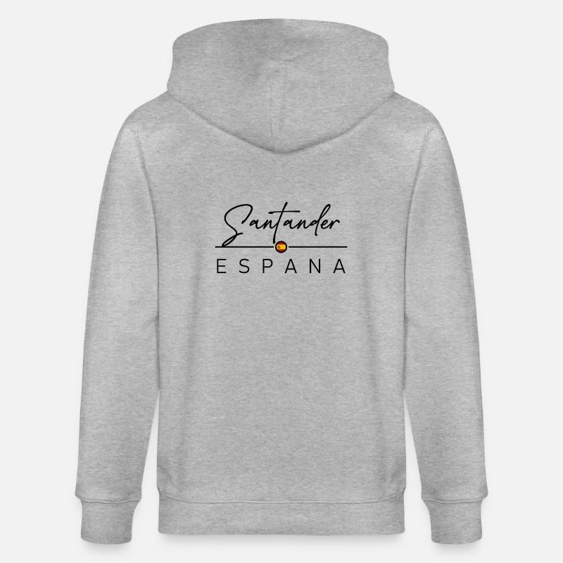 Spain - Santander - Spanien - Espana - Stanley/Stella Unisex Bio-Kapuzenjacke CULTIVATOR - Grau meliert