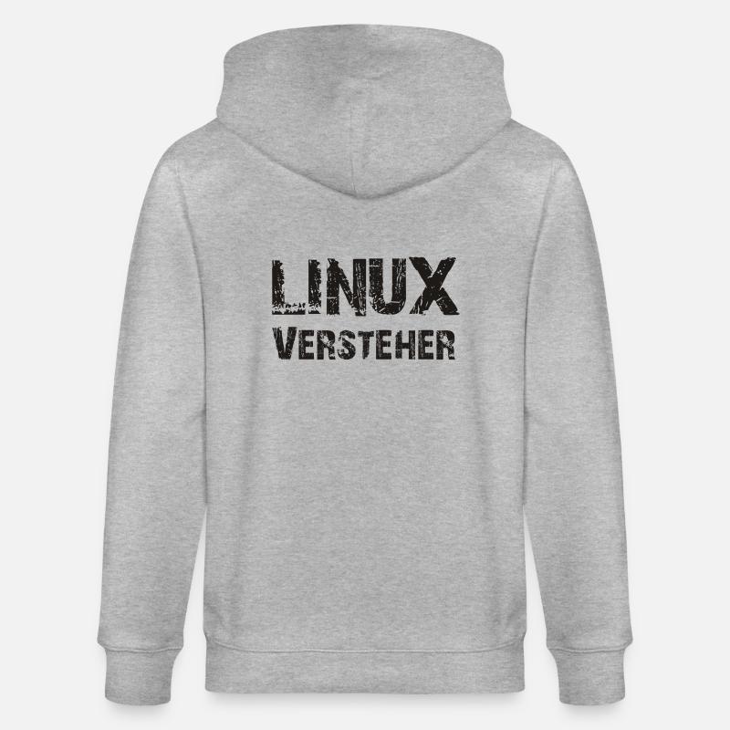 entendeurs linux - Veste à capuche bio CULTIVATOR Stanley/Stella Unisexe - gris chiné