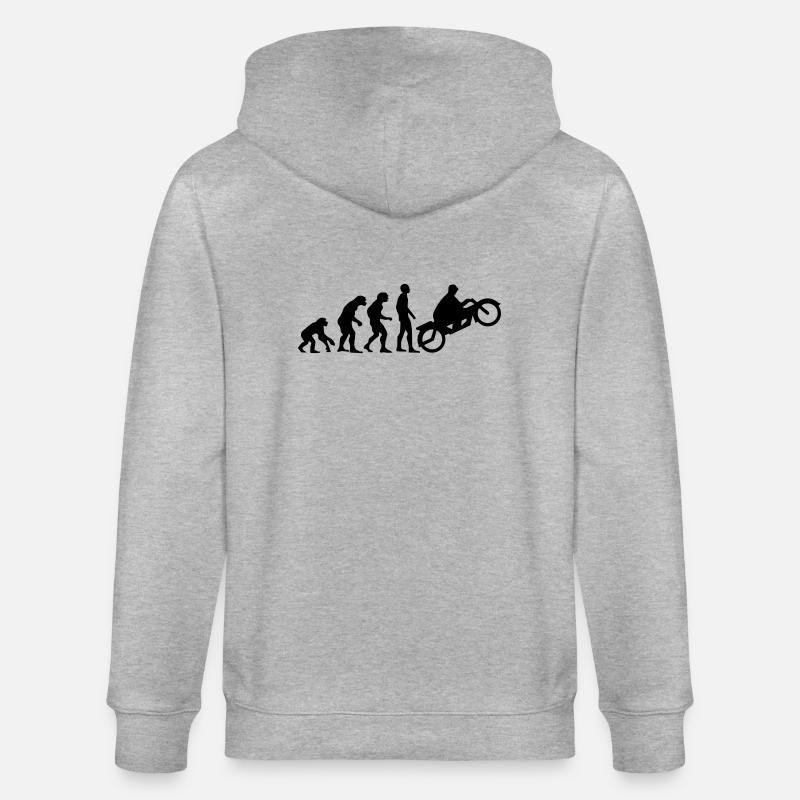 motor evolution 2 - Stanley/Stella Unisex Bio-Kapuzenjacke CULTIVATOR  - Grau meliert