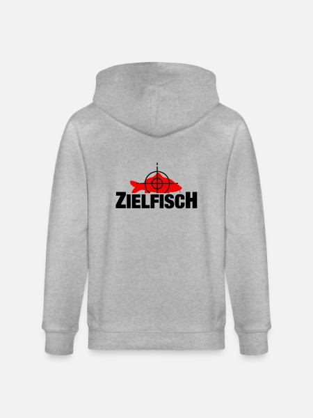 zielfisch_f2 - Stanley/Stella Unisex Bio-Kapuzenjacke CULTIVATOR - Grau meliert