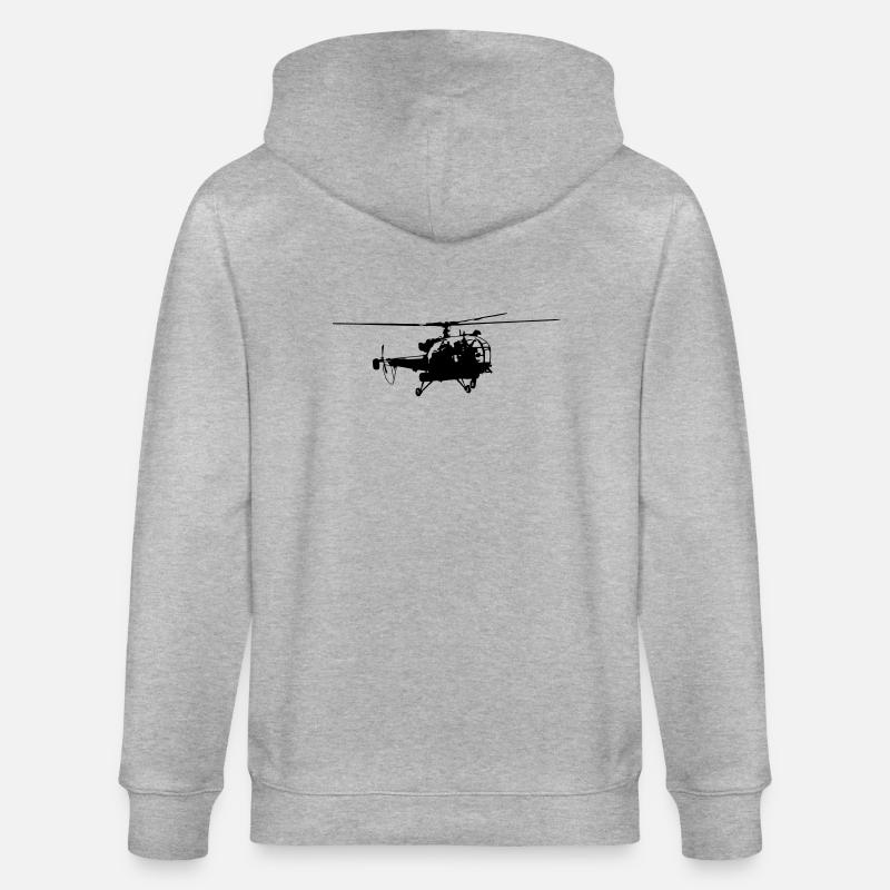 Helicopter - Stanley/Stella Unisex Bio-Kapuzenjacke CULTIVATOR  - Grau meliert