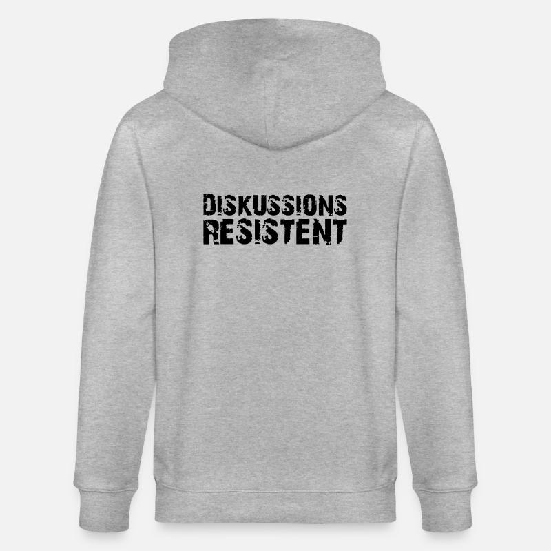 Diskussionsresistent - Stanley/Stella Unisex Bio-Kapuzenjacke CULTIVATOR  - Grau meliert