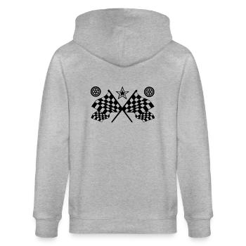 Voiture - Veste à capuche bio CULTIVATOR Stanley/Stella Unisexe - gris chiné - Dos - Luana (180cm)