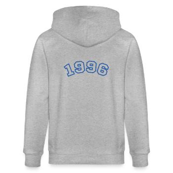 1996 Sport Blue - Stanley/Stella Unisex Bio-Kapuzenjacke CULTIVATOR  - Grau meliert - Hinten - Luana (180cm)
