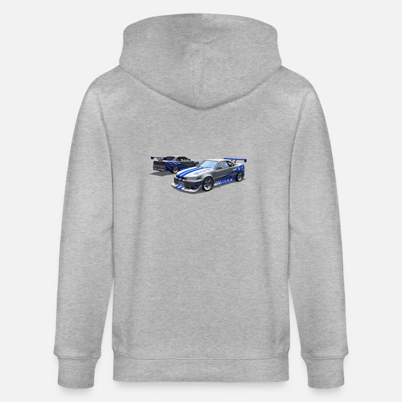 Skyline - Stanley/Stella Unisex Bio-Kapuzenjacke CULTIVATOR  - Grau meliert