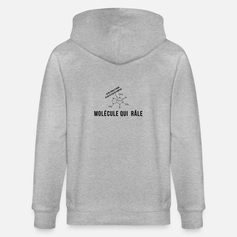 Molécule Chirale - Veste à capuche bio CULTIVATOR Stanley/Stella Unisexe - gris chiné