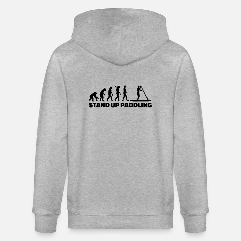 Evolution Stand up paddling - Veste à capuche bio CULTIVATOR Stanley/Stella Unisexe - gris chiné
