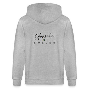 Schweden - Uppsala - Suède - Sverige - Veste à capuche bio CULTIVATOR Stanley/Stella Unisexe - gris chiné - Dos - Luana (180cm)