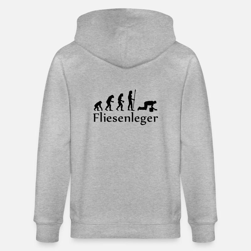 evolution_fliesenleger - Veste à capuche bio CULTIVATOR Stanley/Stella Unisexe - gris chiné