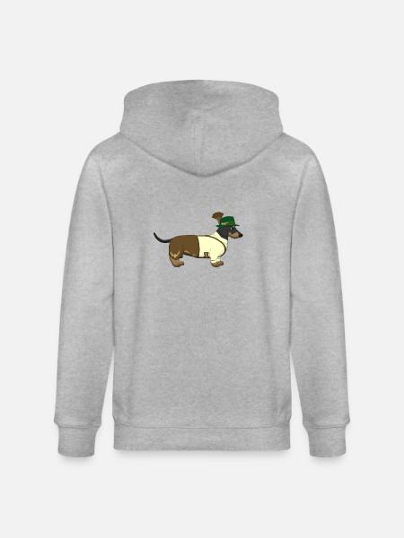 Teckel Bavière - Veste à capuche bio CULTIVATOR Stanley/Stella Unisexe - gris chiné