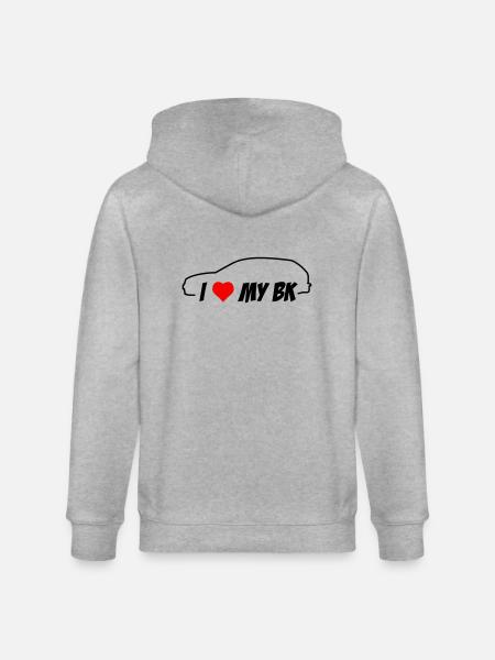 I love my BK - Stanley/Stella Unisex Bio-Kapuzenjacke CULTIVATOR - Grau meliert