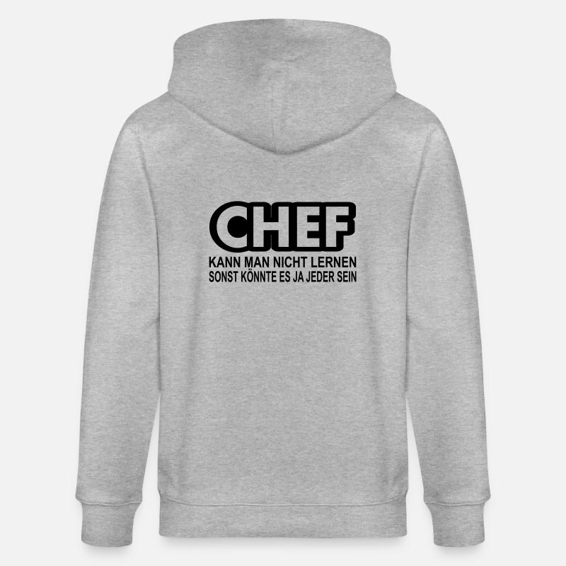 chef - Stanley/Stella Unisex Bio-Kapuzenjacke CULTIVATOR  - Grau meliert