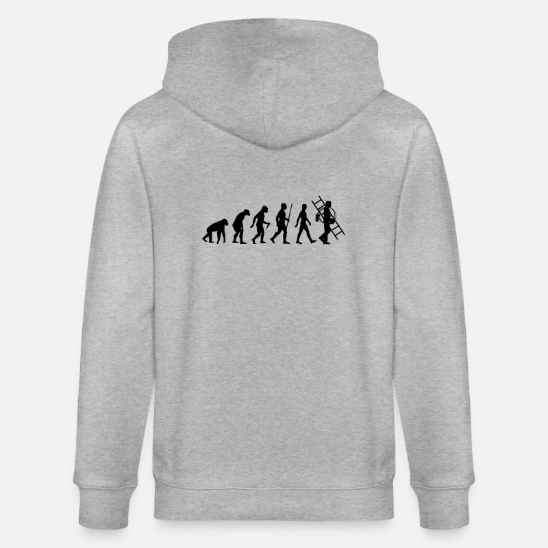 Evolution Schornsteinfeger - Stanley/Stella Unisex Bio-Kapuzenjacke CULTIVATOR  - Grau meliert