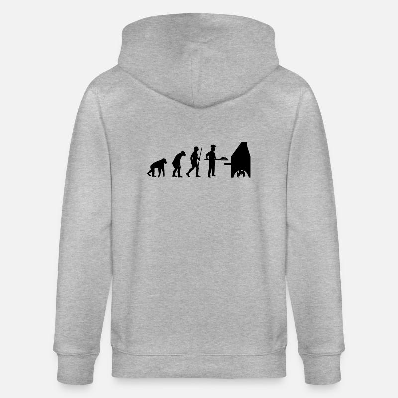 Bäcker evolution - Stanley/Stella Unisex Bio-Kapuzenjacke CULTIVATOR  - Grau meliert