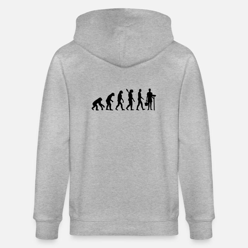 Évolution Femme de ménage - Veste à capuche bio CULTIVATOR Stanley/Stella Unisexe - gris chiné