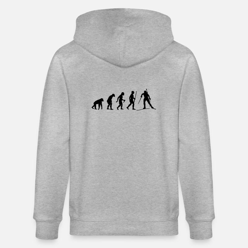 Biathlon Evolution - Stanley/Stella Unisex Bio-Kapuzenjacke CULTIVATOR  - Grau meliert